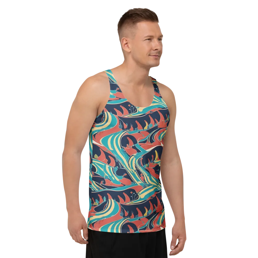 Marina Mirage on Men's Tank Top — Right Front