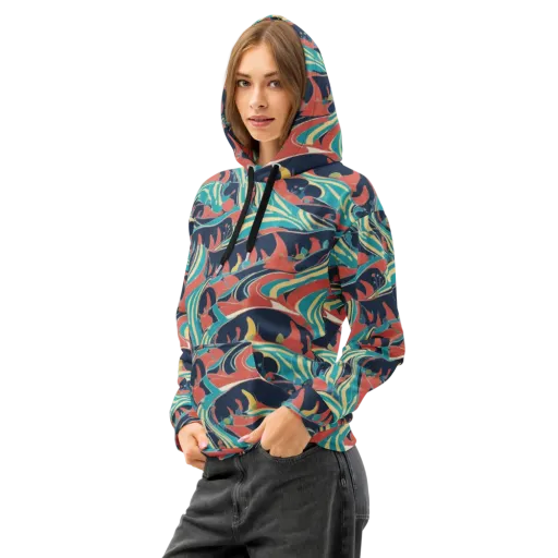 Marina Mirage on a Cotton Hoodie