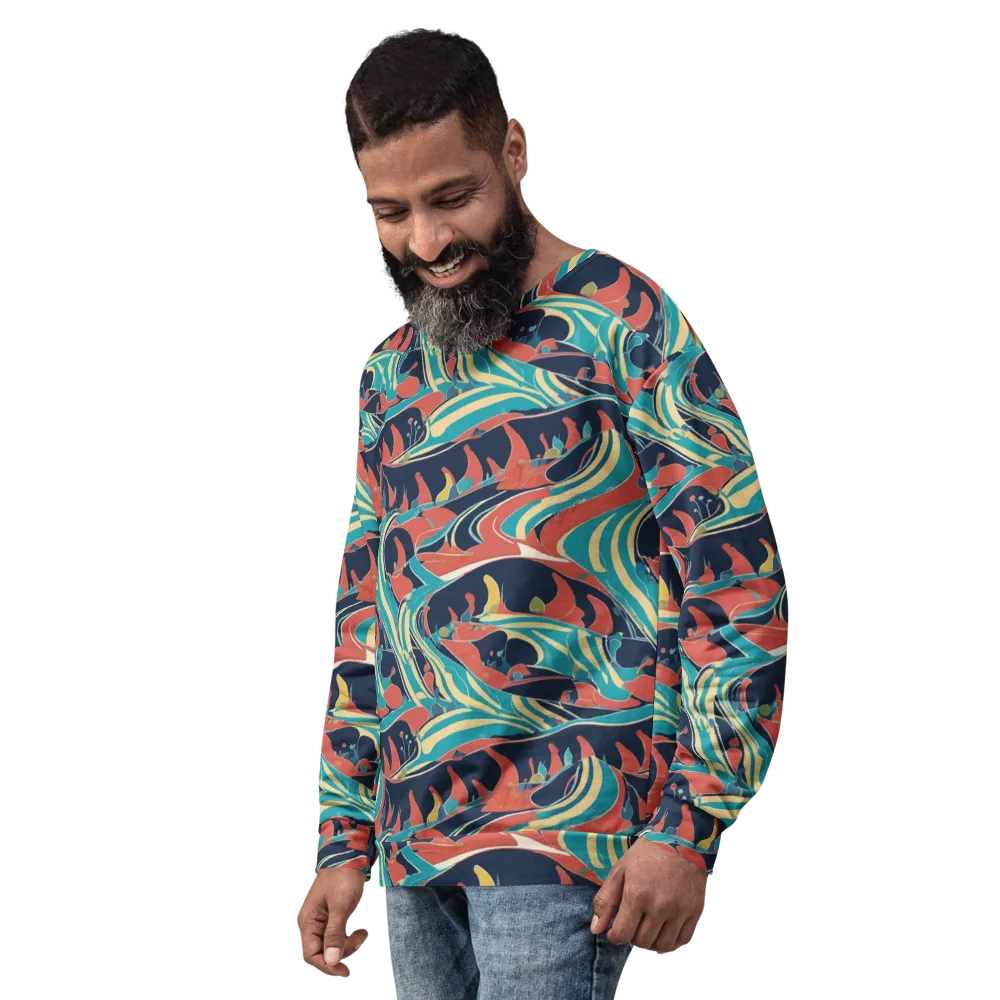 Marina Mirage on Sweatshirt — Left Front