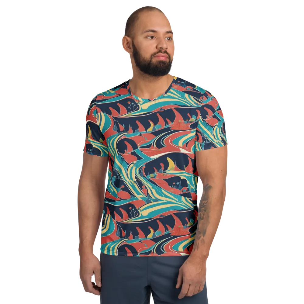 Marina Mirage on Men's Athletic T-Shirt — Front