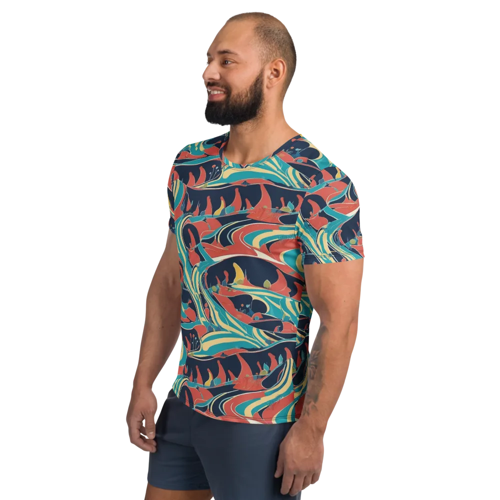 Marina Mirage on Men's Athletic T-Shirt — Left