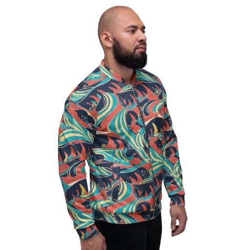 Marina Mirage on a Bomber Jacket