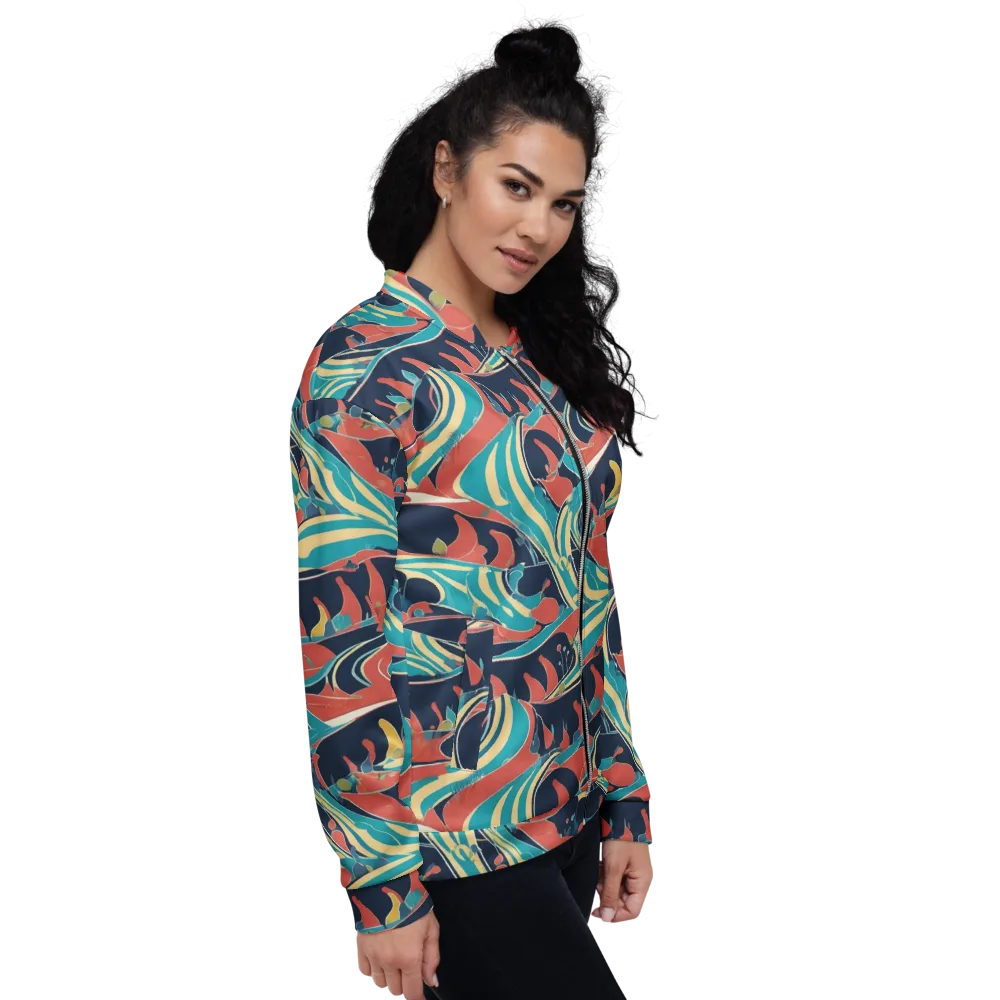 Marina Mirage on Bomber Jacket — Right