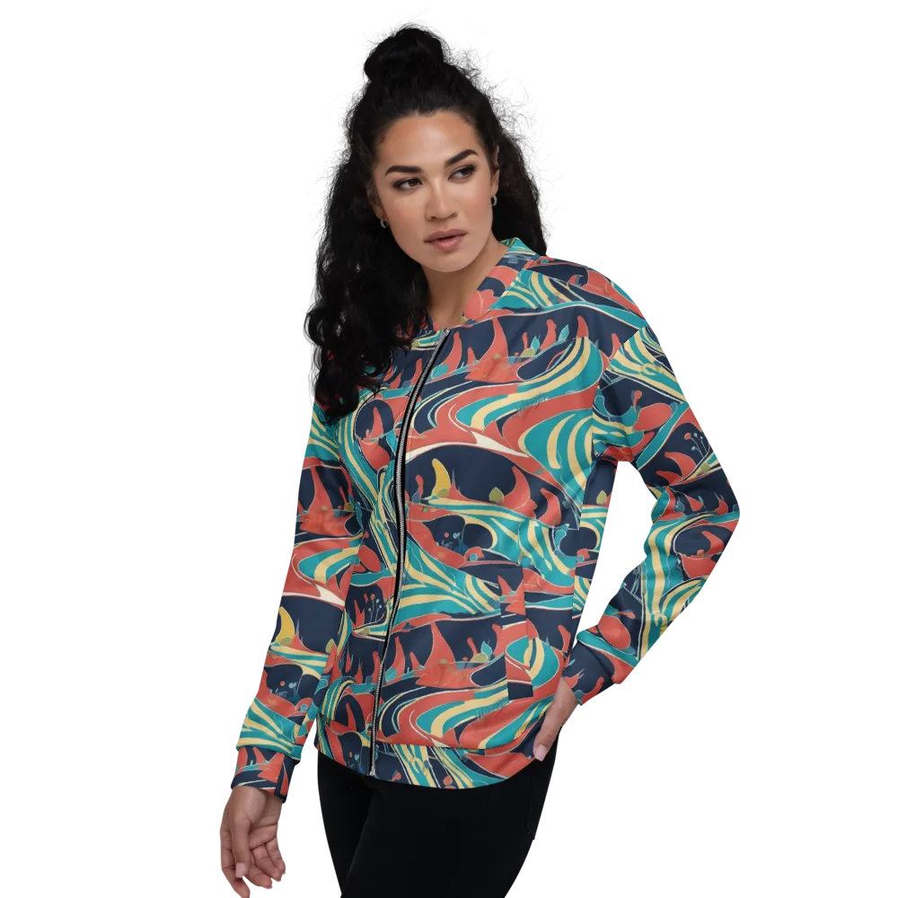 Marina Mirage on Bomber Jacket — Left