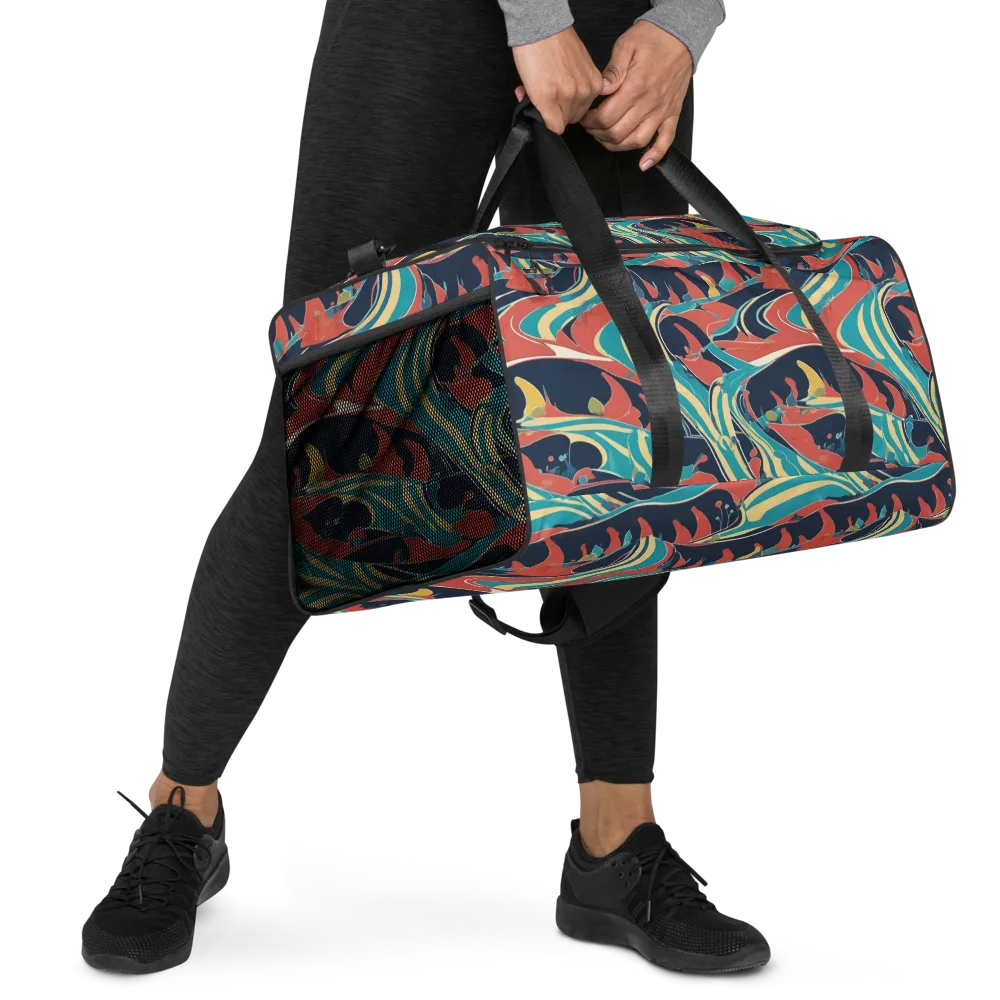 Marina Mirage on Duffle Bag — Right Front