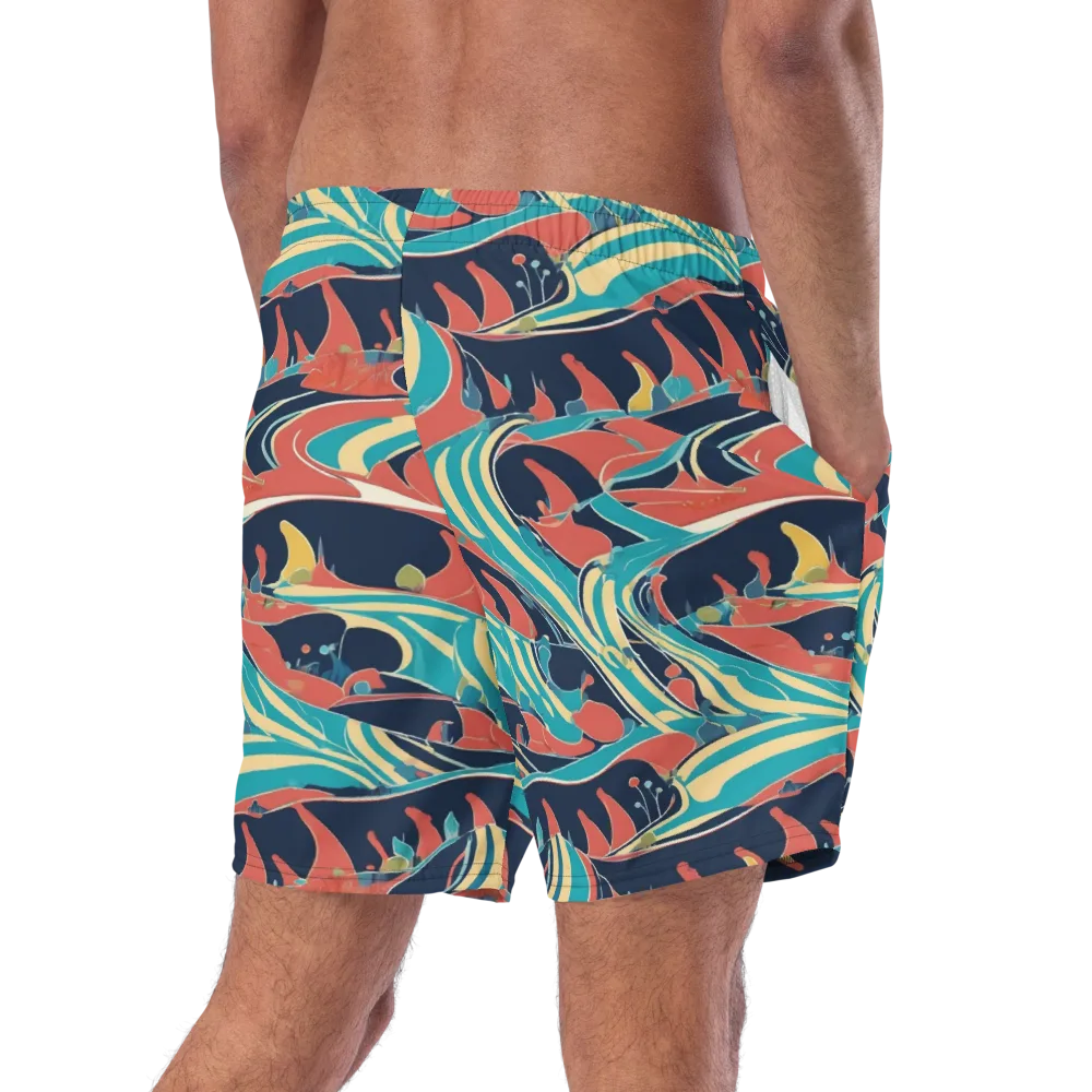 Marina Mirage on Swim Trunks — Right Back