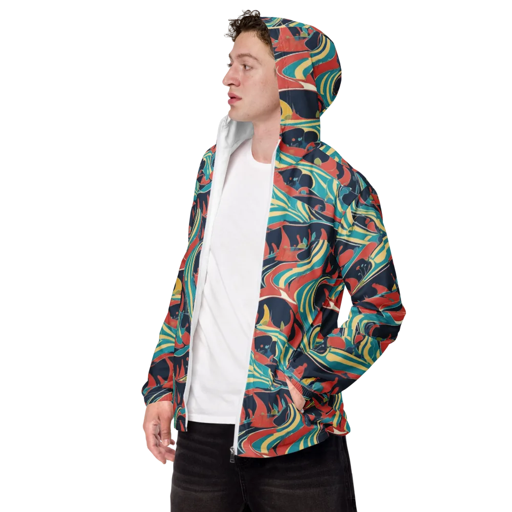 Marina Mirage on Men's Windbreaker — Left Front