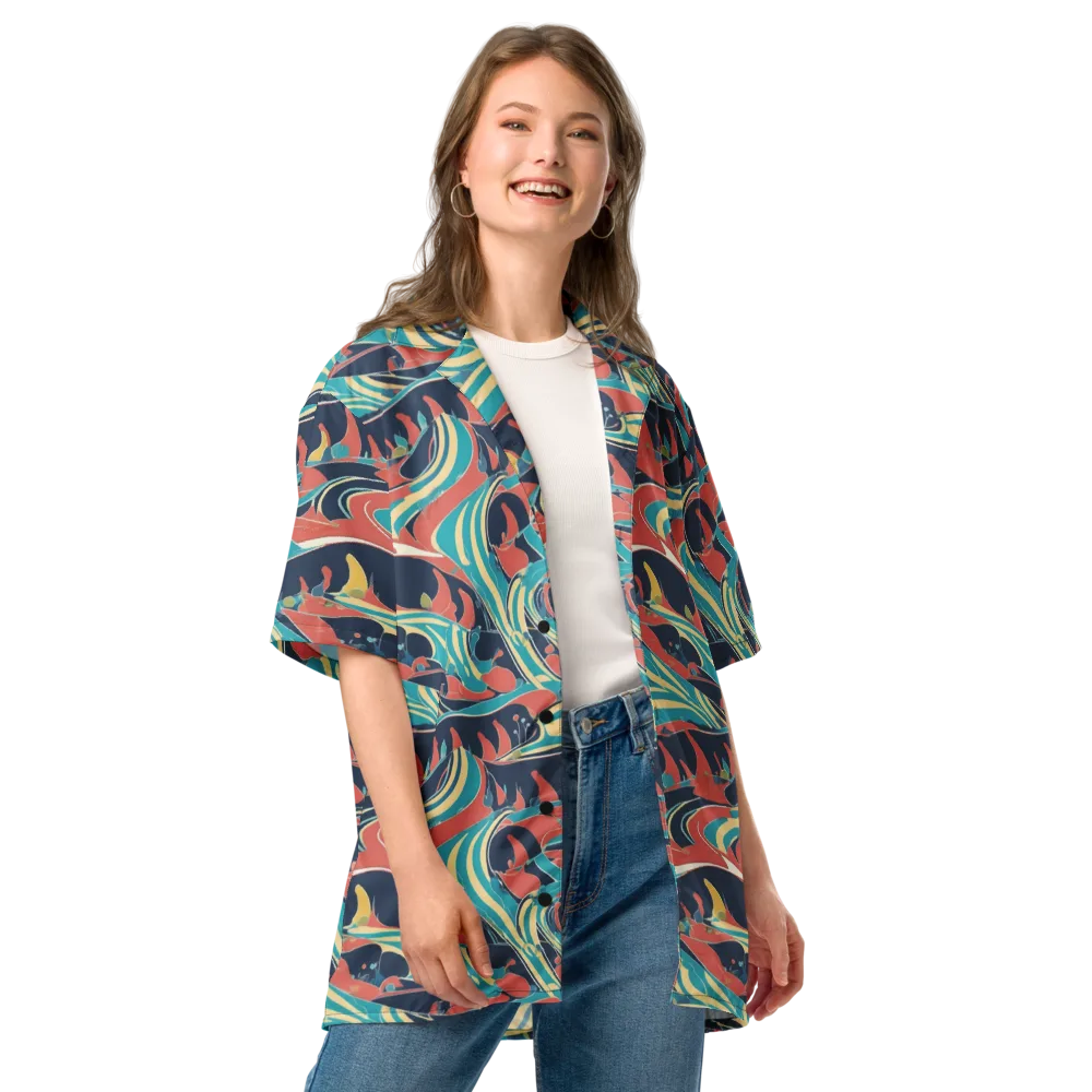 Marina Mirage on Button Shirt — Front