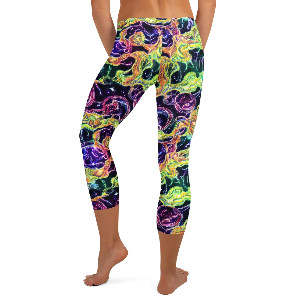 Midnight Chromaflow on Capri Leggings — Back