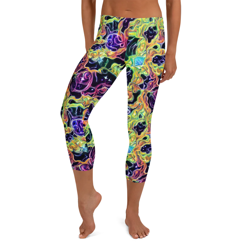 Midnight Chromaflow on Capri Leggings — Front