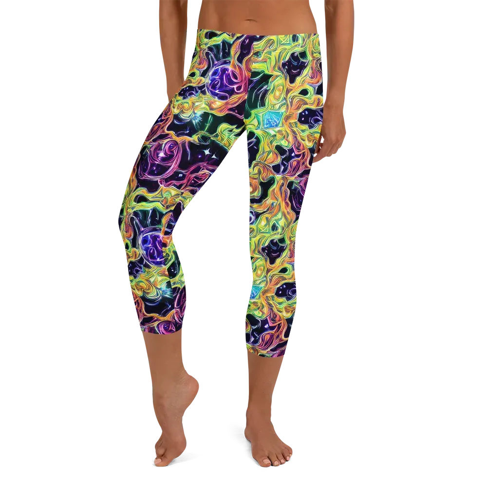 Midnight Chromaflow on Capri Leggings — Front