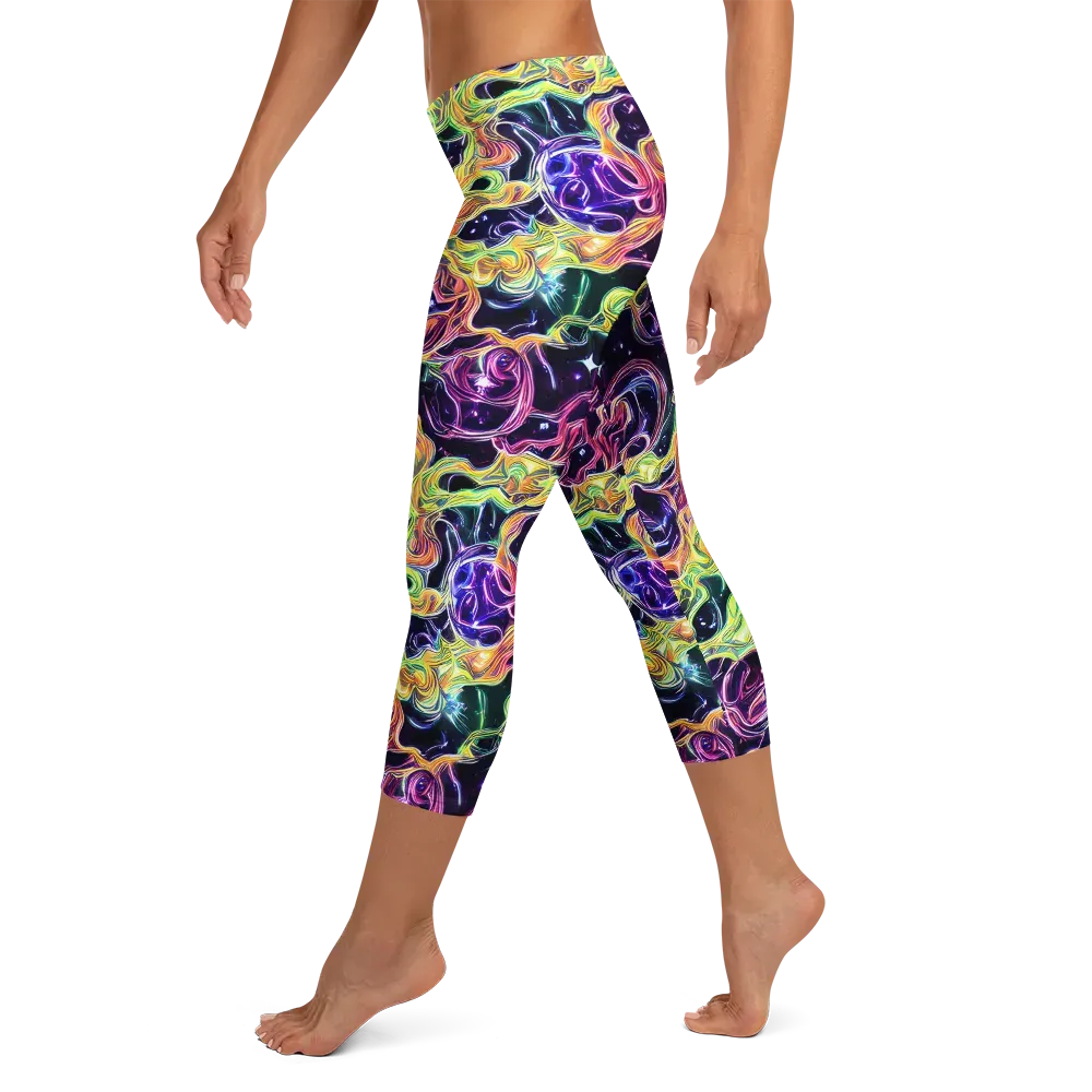 Midnight Chromaflow on Capri Leggings — Left
