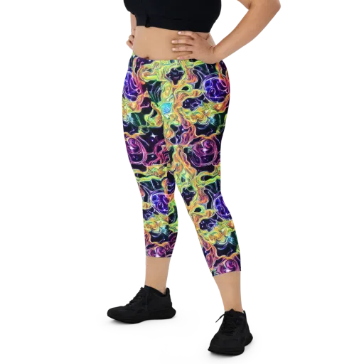 Midnight Chromaflow on a Capri Leggings