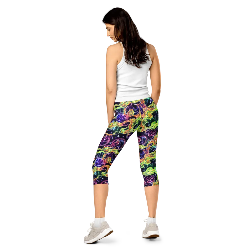 Midnight Chromaflow on Capri Leggings — Back