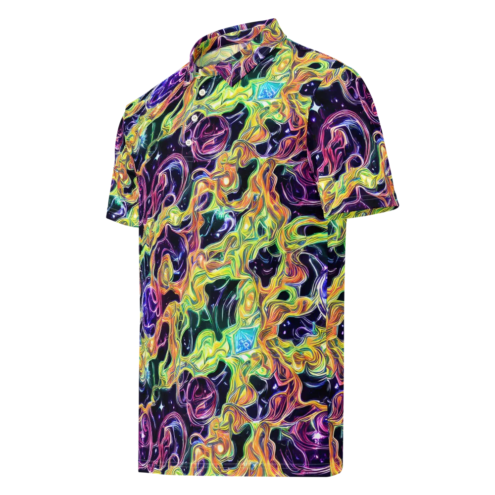 Midnight Chromaflow on Men's Slim Fit Polo Shirt — Left Front