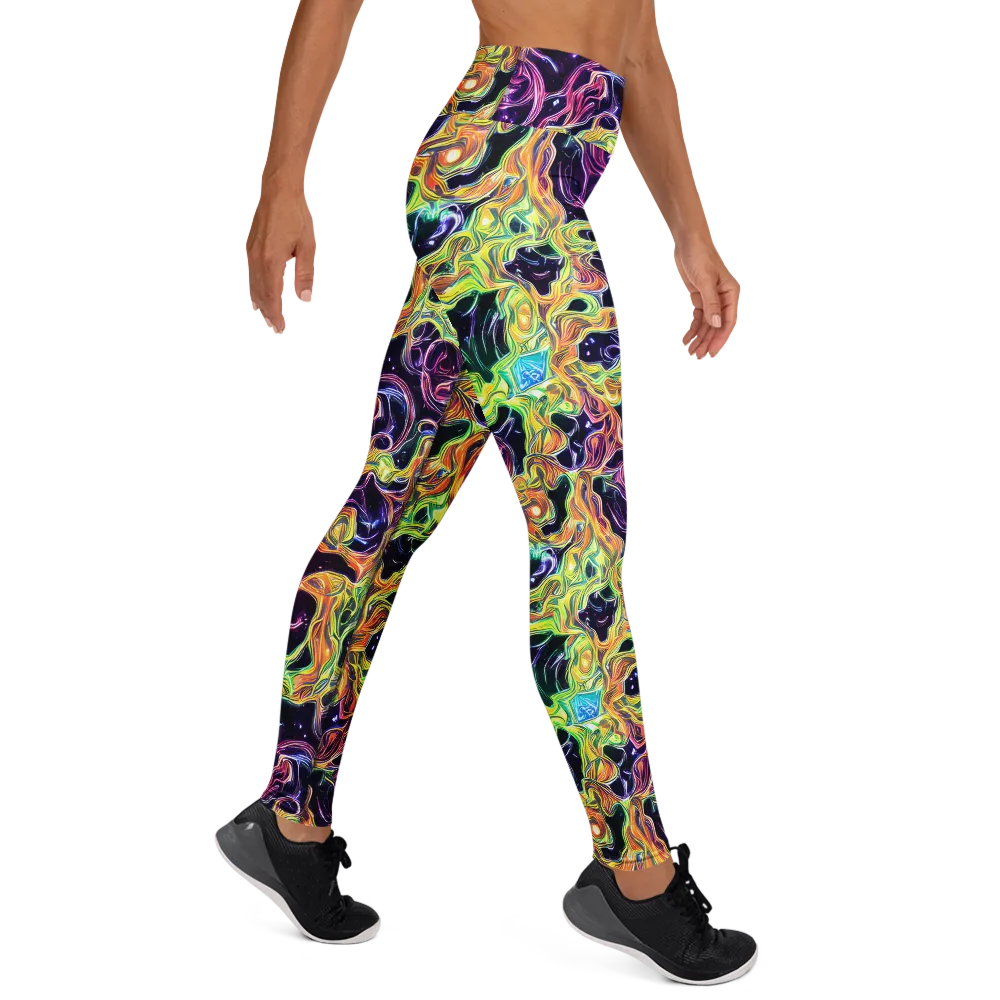 Midnight Chromaflow on Yoga Leggings — Right