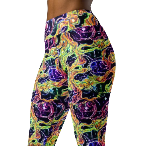 Midnight Chromaflow on a Yoga Leggings