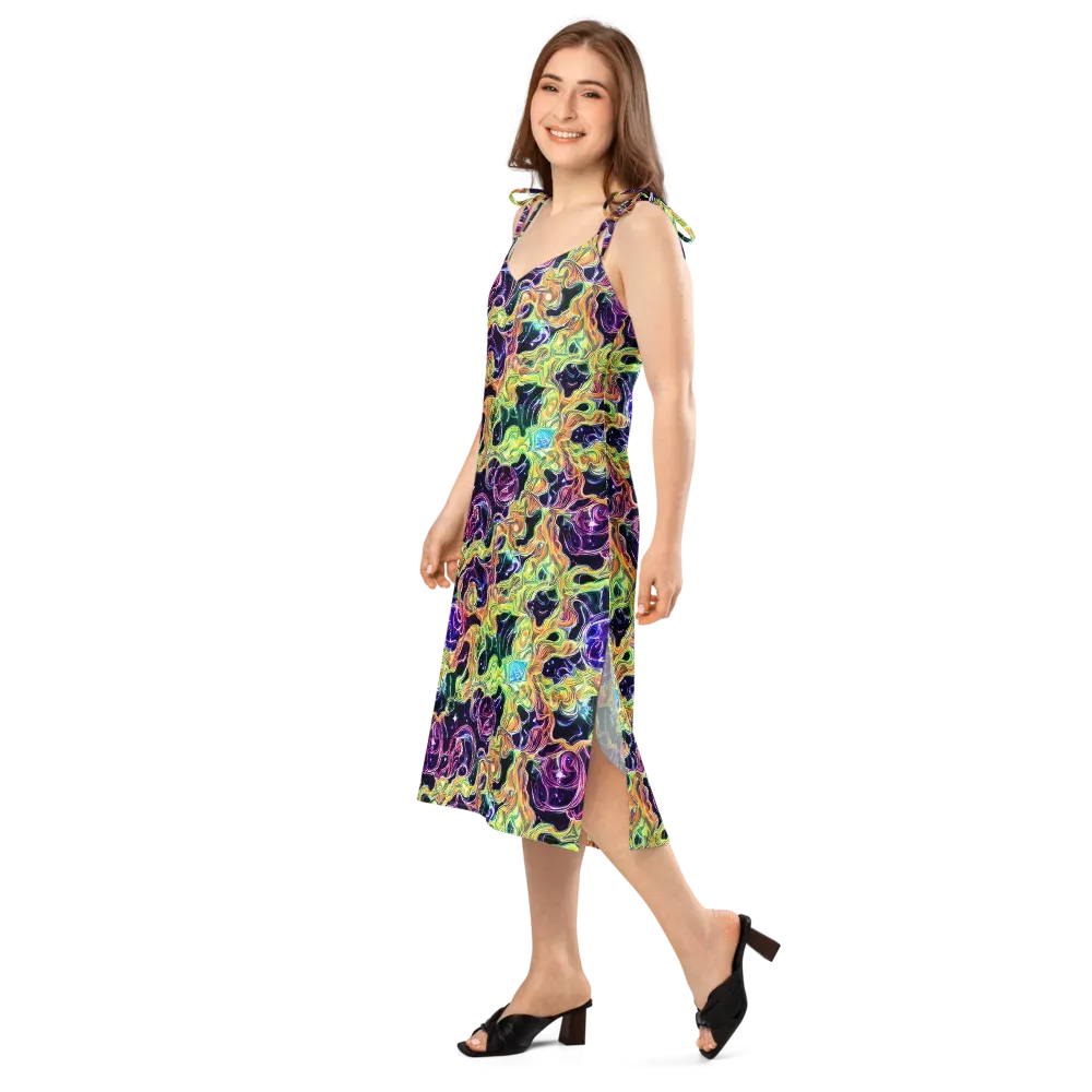 Midnight Chromaflow on Slip Dress — Left Front