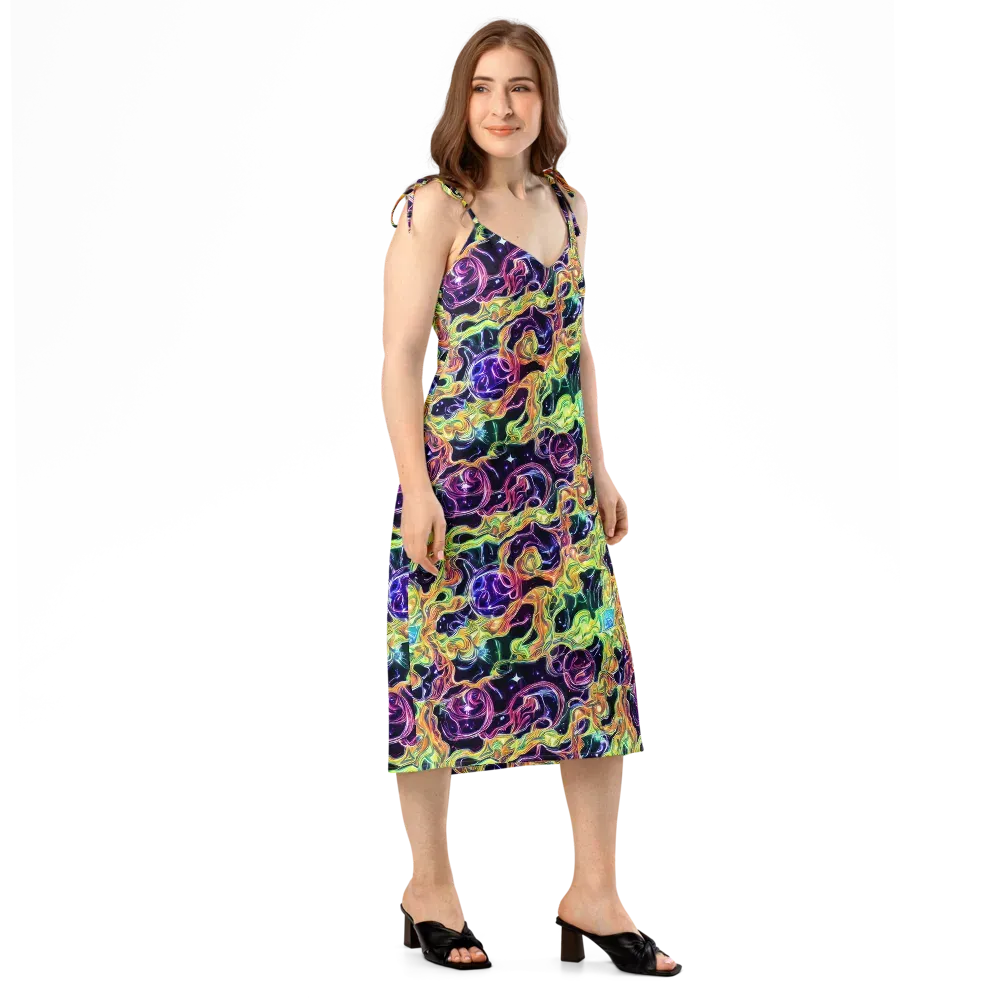 Midnight Chromaflow on Slip Dress — Right Front