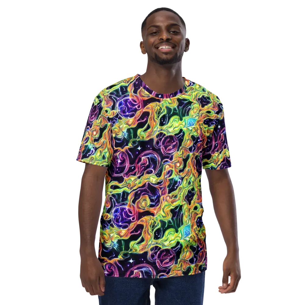 Midnight Chromaflow on Men's Crew Neck T-Shirt — Front