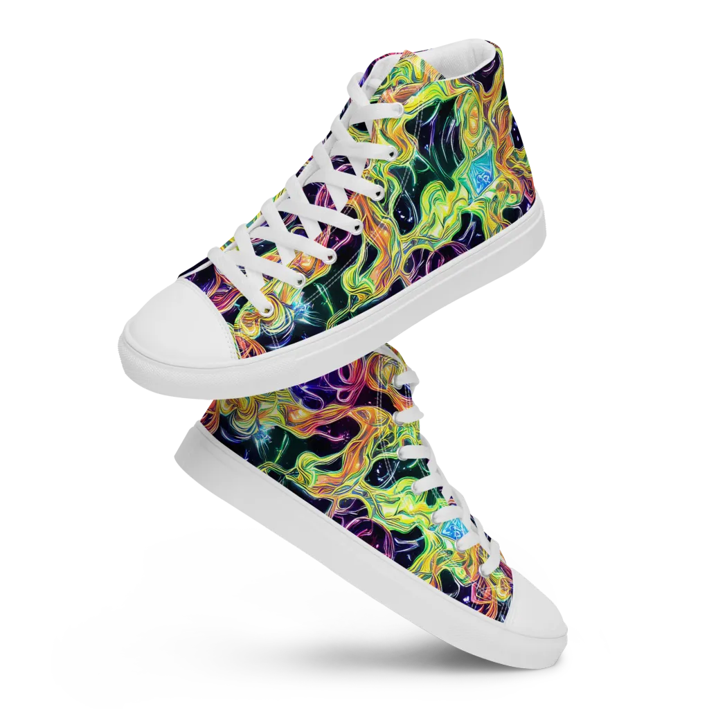 Midnight Chromaflow on Men's High Top Canvas Shoes — Front