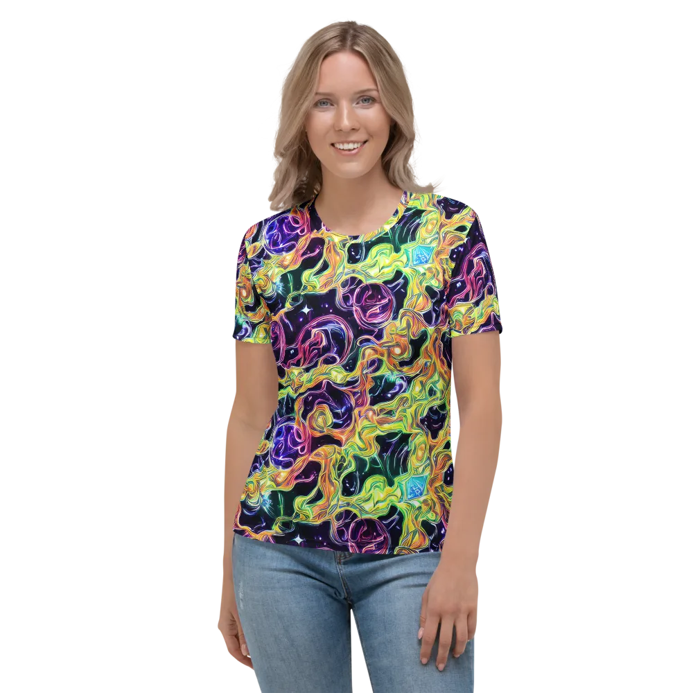 Midnight Chromaflow on Women's Crew Neck T-Shirt — Front