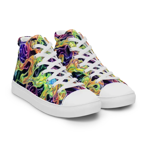 Midnight Chromaflow on a Women's High Top Canvas Shoes