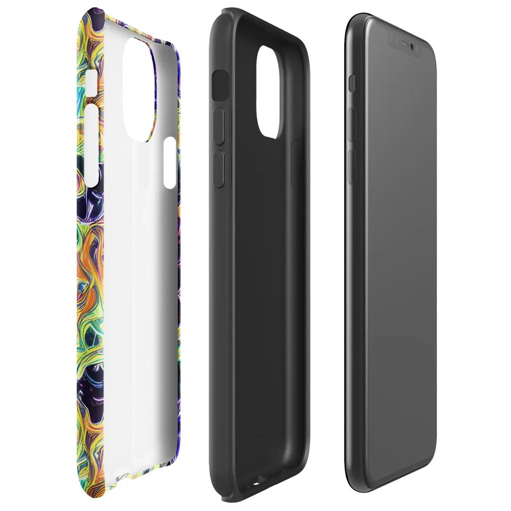 Midnight Chromaflow on Tough Case for iPhone® — Right