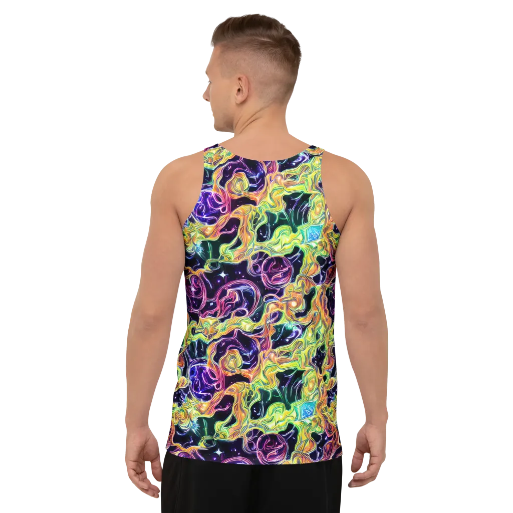 Midnight Chromaflow on Men's Tank Top — Back
