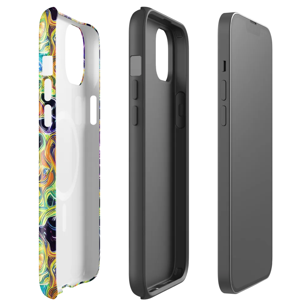 Midnight Chromaflow on MagSafe Tough Case for iPhone® — Front