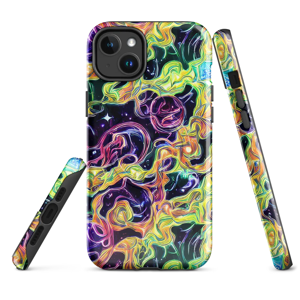 Midnight Chromaflow on MagSafe Tough Case for iPhone® — Front