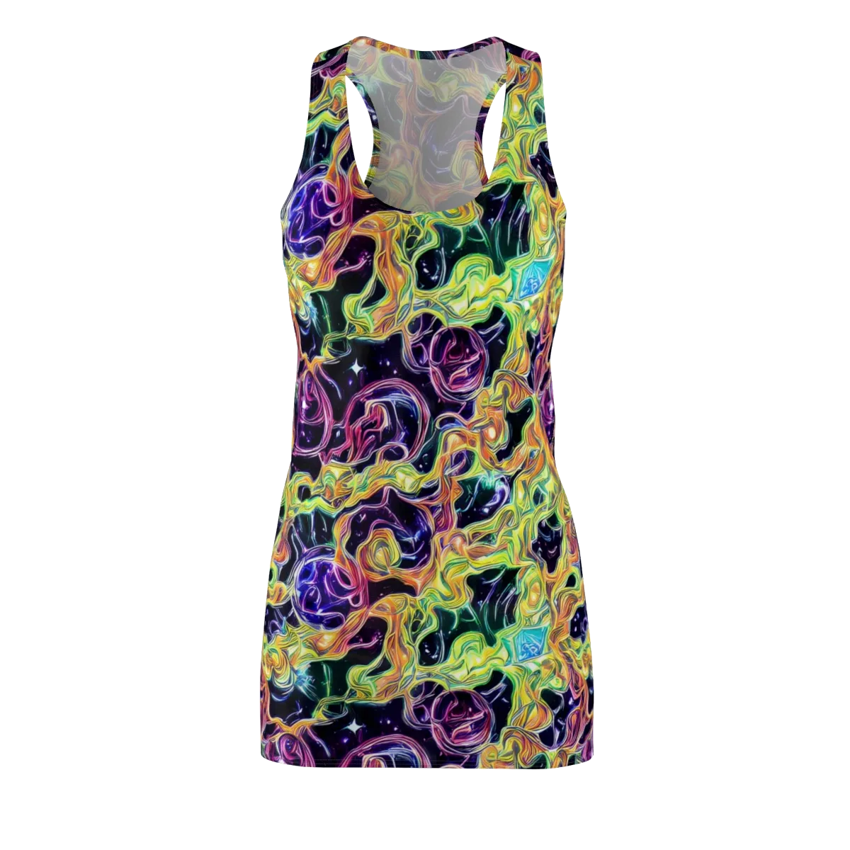 Midnight Chromaflow on Racerback Dress — Front
