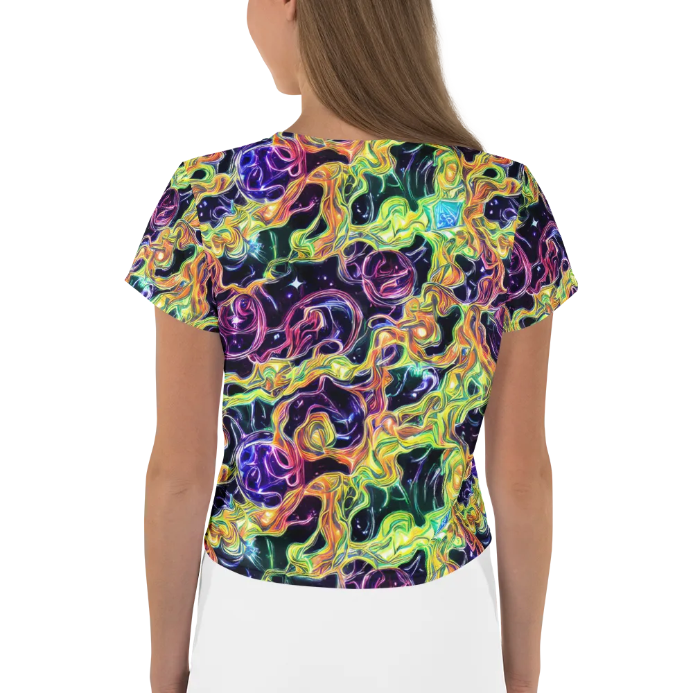 Midnight Chromaflow on Crop Tee — Back