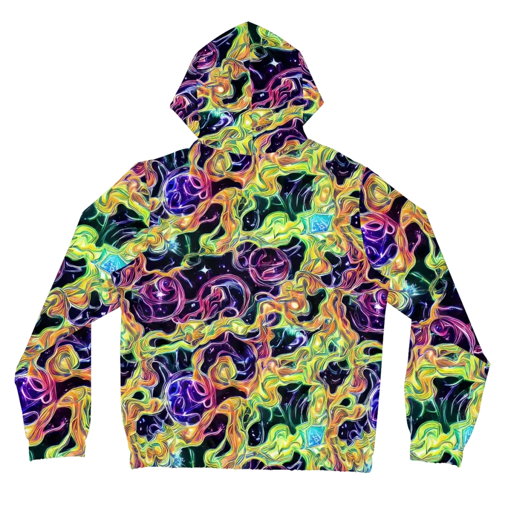 Midnight Chromaflow on Women's Full-Zip Hoodie — Back