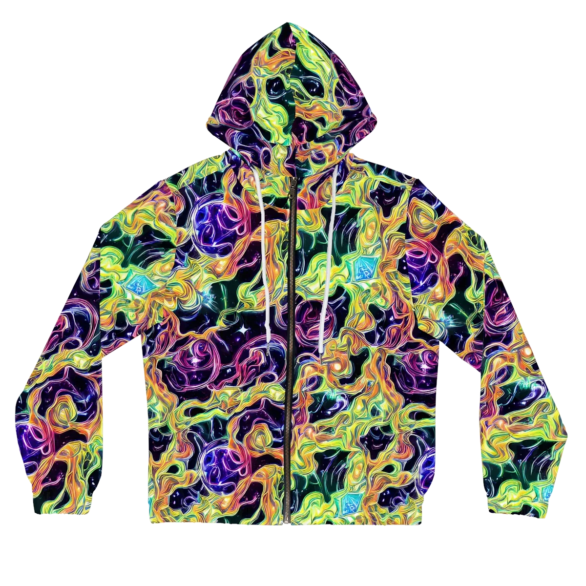 Midnight Chromaflow on Women's Full-Zip Hoodie — Front