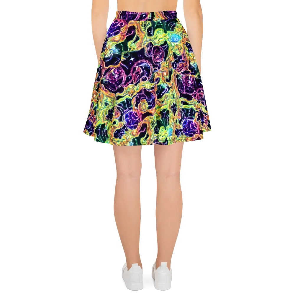 Midnight Chromaflow on Skater Skirt — Back