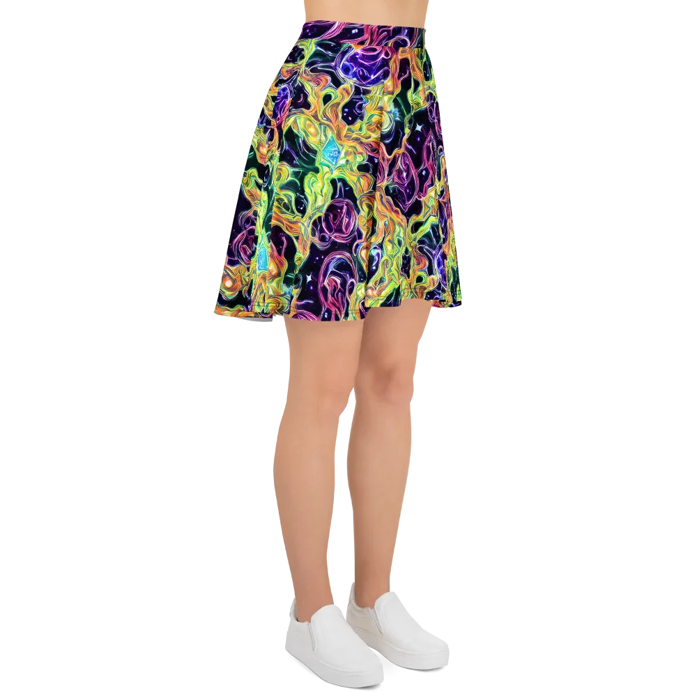 Midnight Chromaflow on Skater Skirt — Right