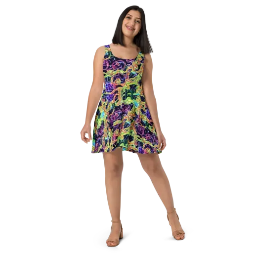 Midnight Chromaflow on a Skater Dress