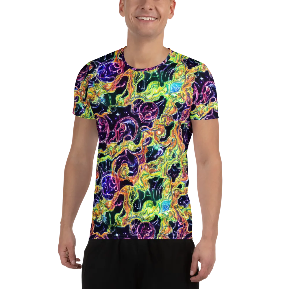 Midnight Chromaflow on Men's Athletic T-Shirt — Front