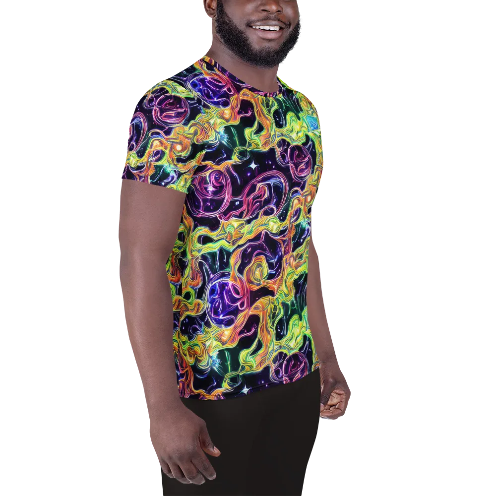 Midnight Chromaflow on Men's Athletic T-Shirt — Right