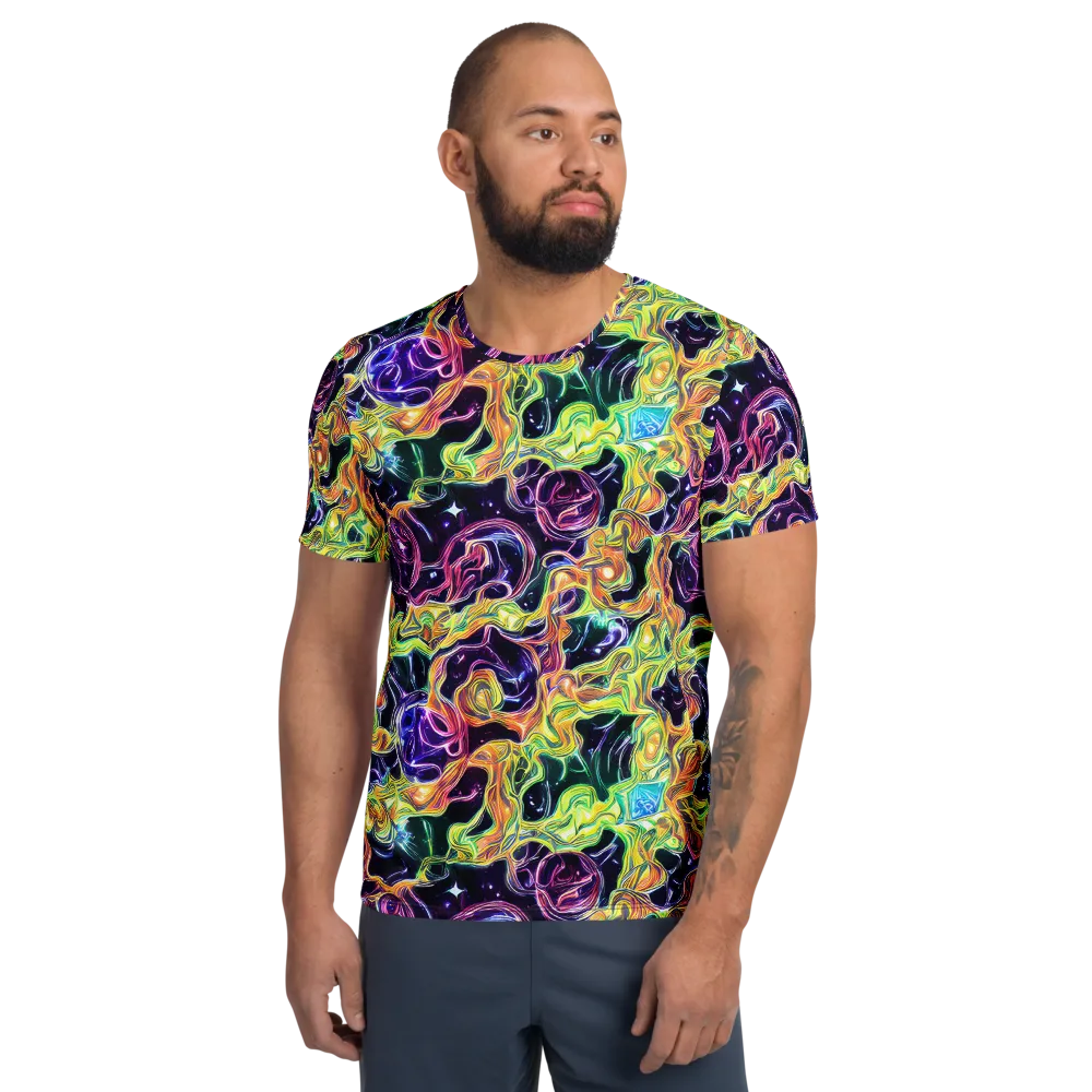 Midnight Chromaflow on Men's Athletic T-Shirt — Front
