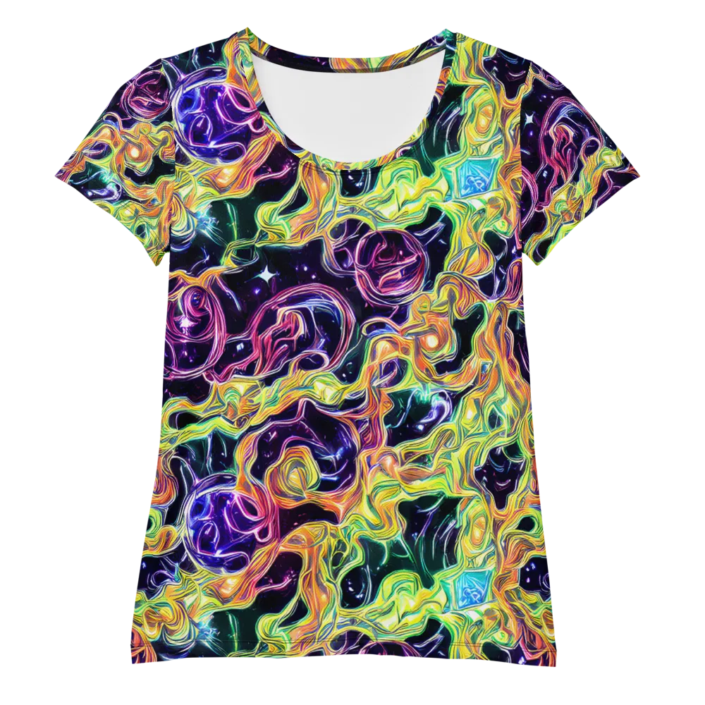 Midnight Chromaflow on Women's Athletic T-Shirt — Front