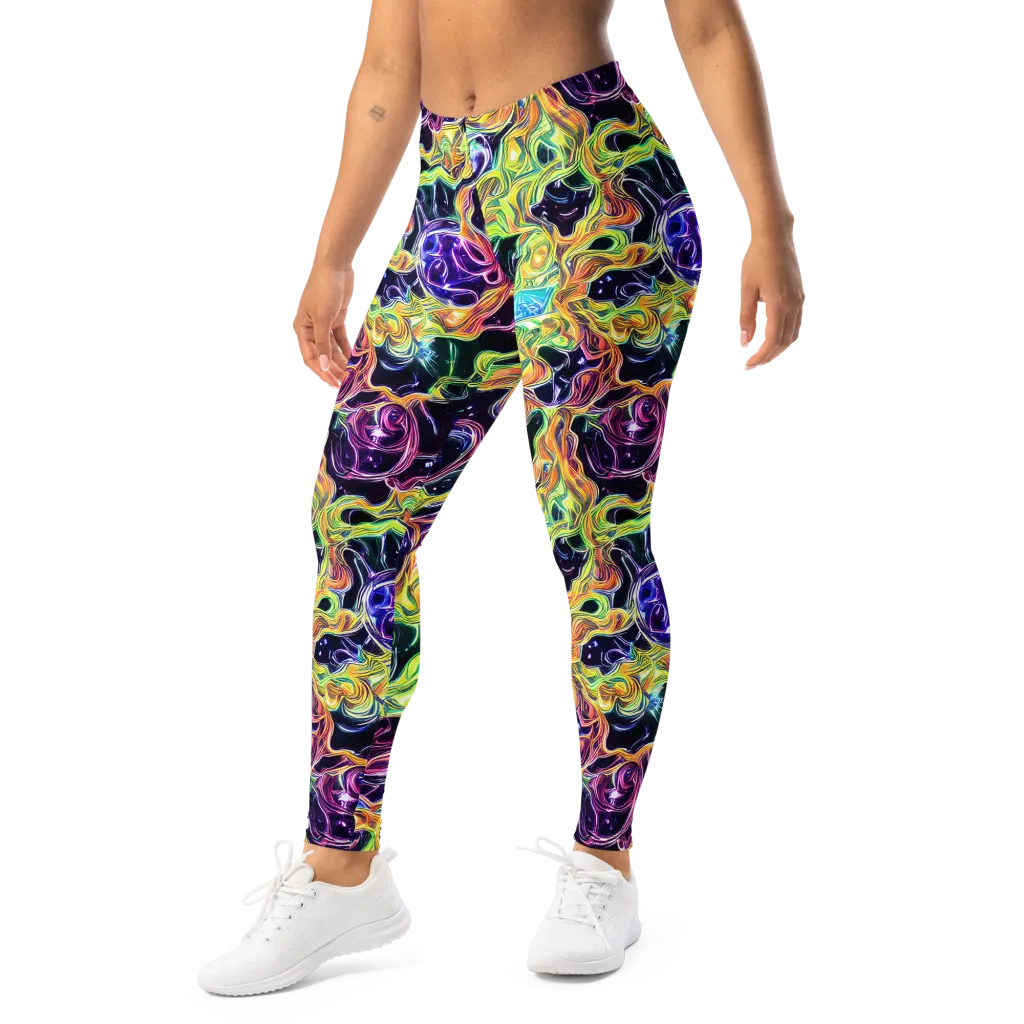 Midnight Chromaflow on Leggings — Left Front