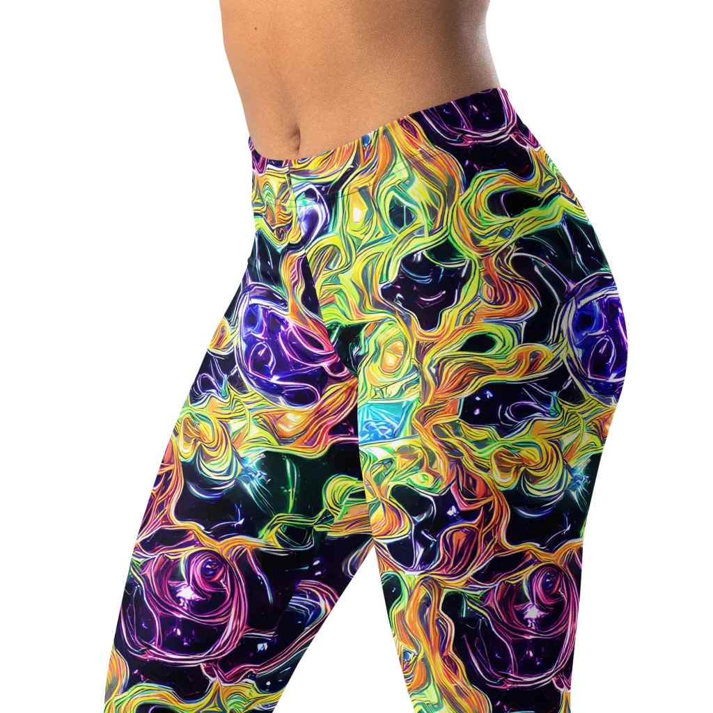 Midnight Chromaflow on Leggings — Left Front