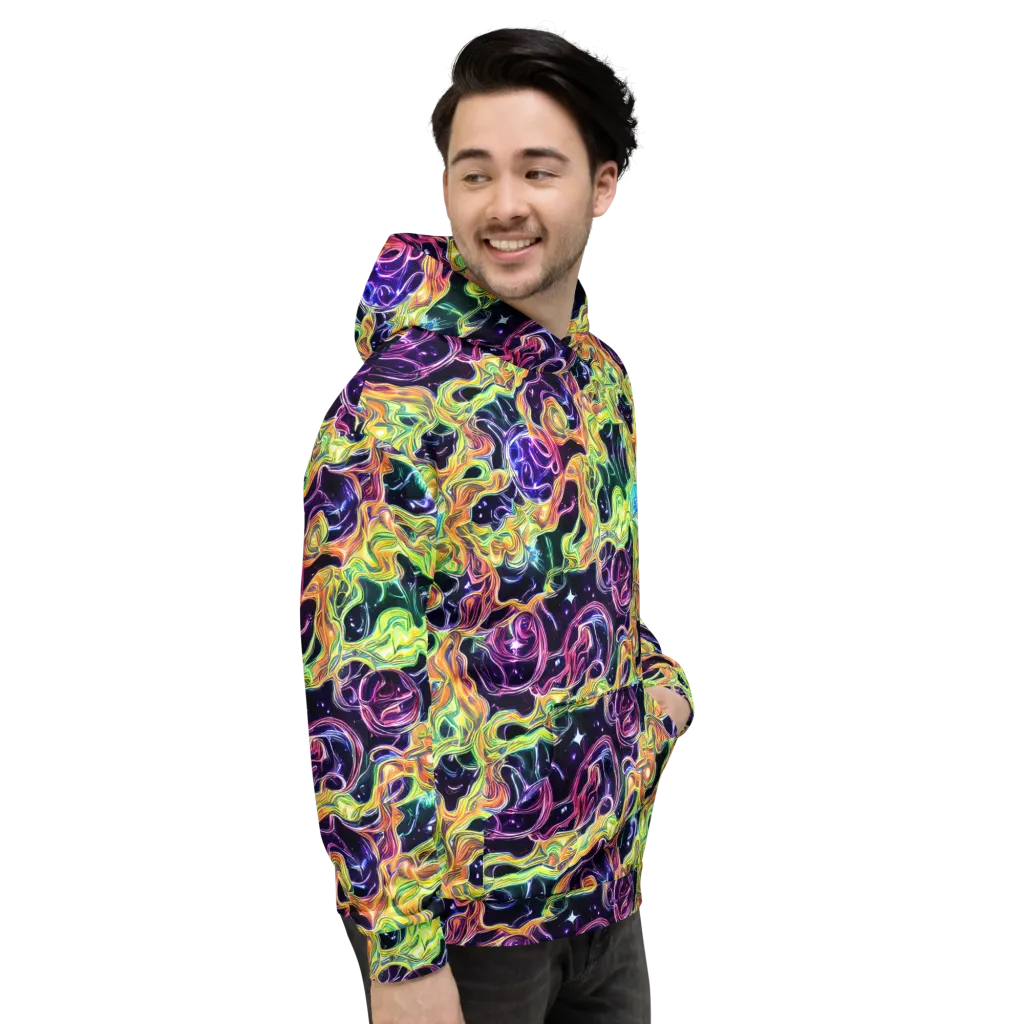Midnight Chromaflow on Hoodie — Right