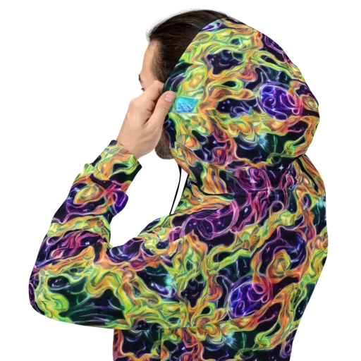 Midnight Chromaflow on a Hoodie