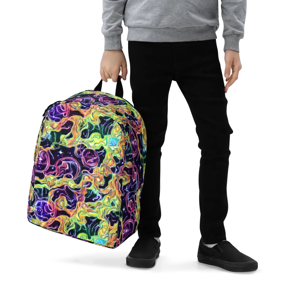 Midnight Chromaflow on Minimalist Backpack — Zoomed-in