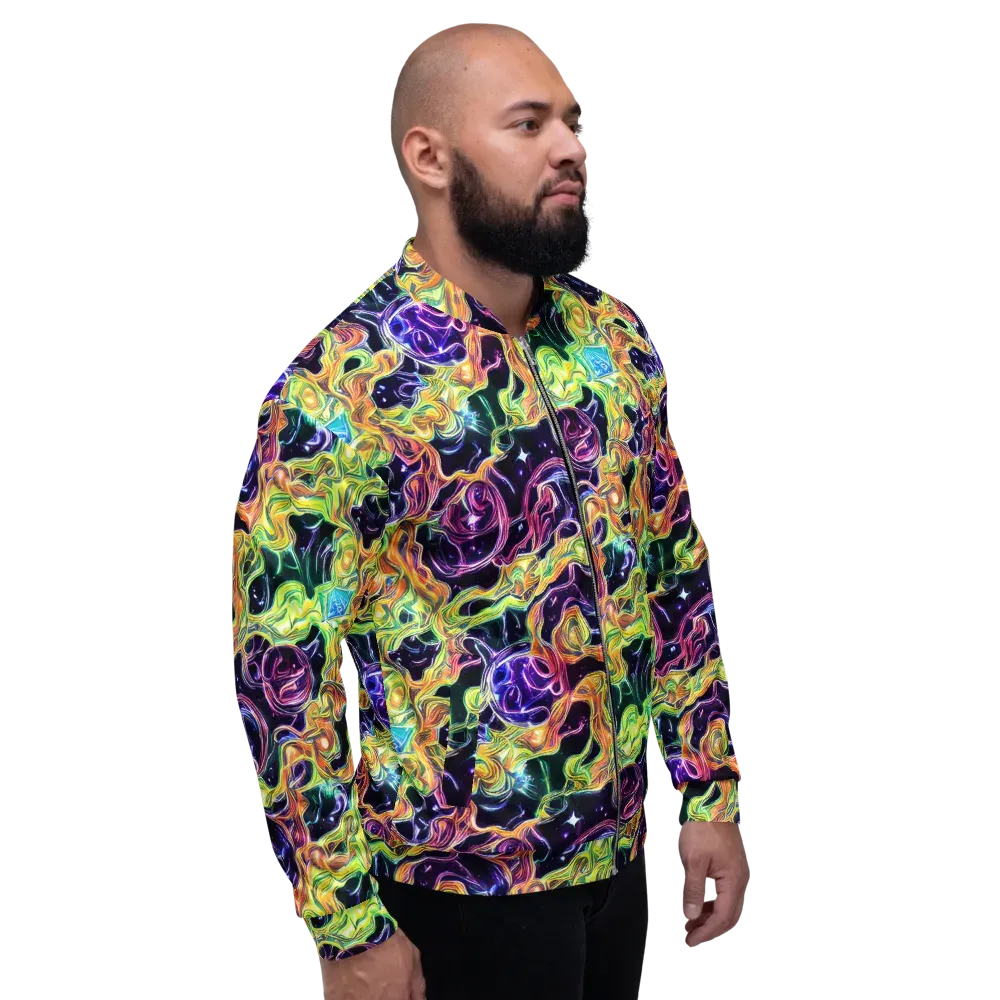 Midnight Chromaflow on Bomber Jacket — Right