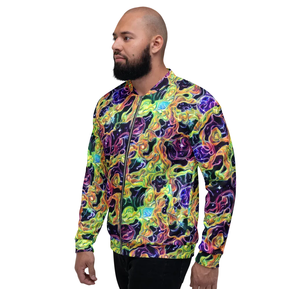 Midnight Chromaflow on Bomber Jacket — Left