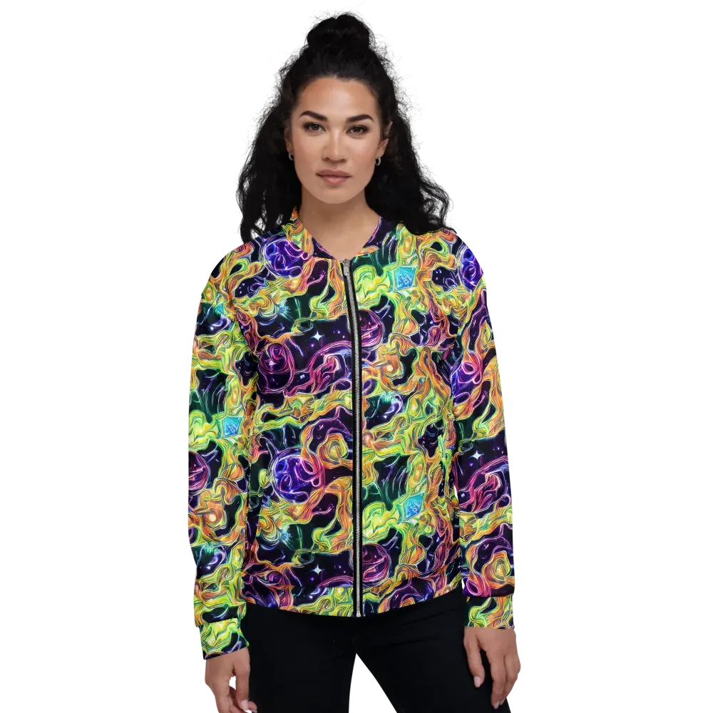 Midnight Chromaflow on Bomber Jacket — Front